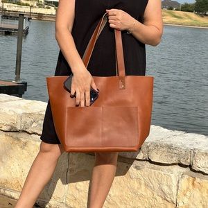 Leather Tote Bag, Workbag for Women, Nurse Bag